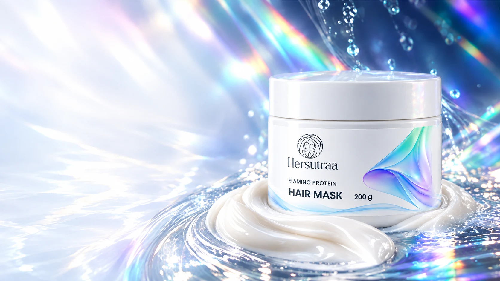 Hersutraa mask in the approved prismatic packaging